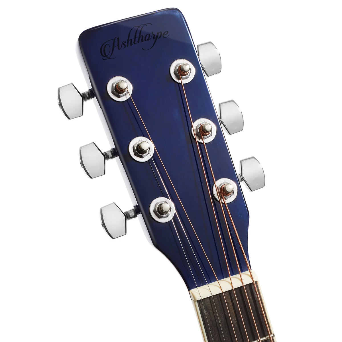 Blue Left-Handed Full-Size Dreadnought Acoustic Electric Guitar A242