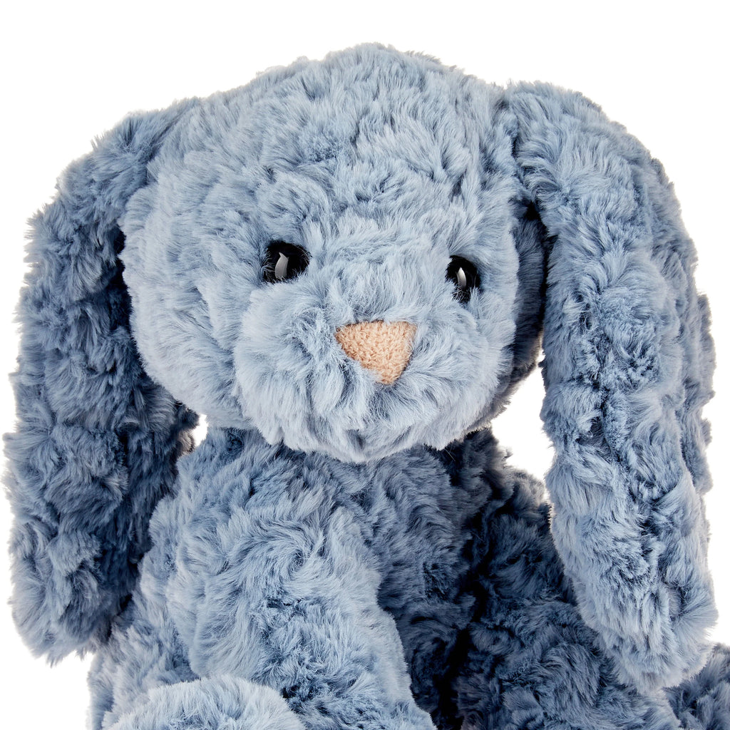 Fluffy Blue Bunny Plush L118142