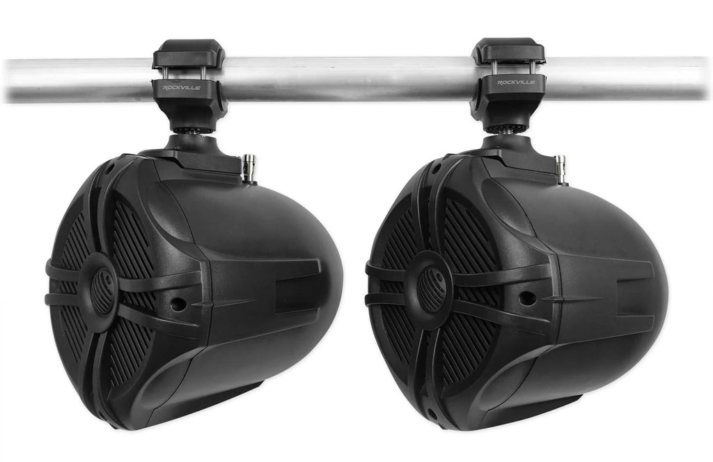 6.5 Black Marine Wakeboard Tower Speakers with Covers Q62174