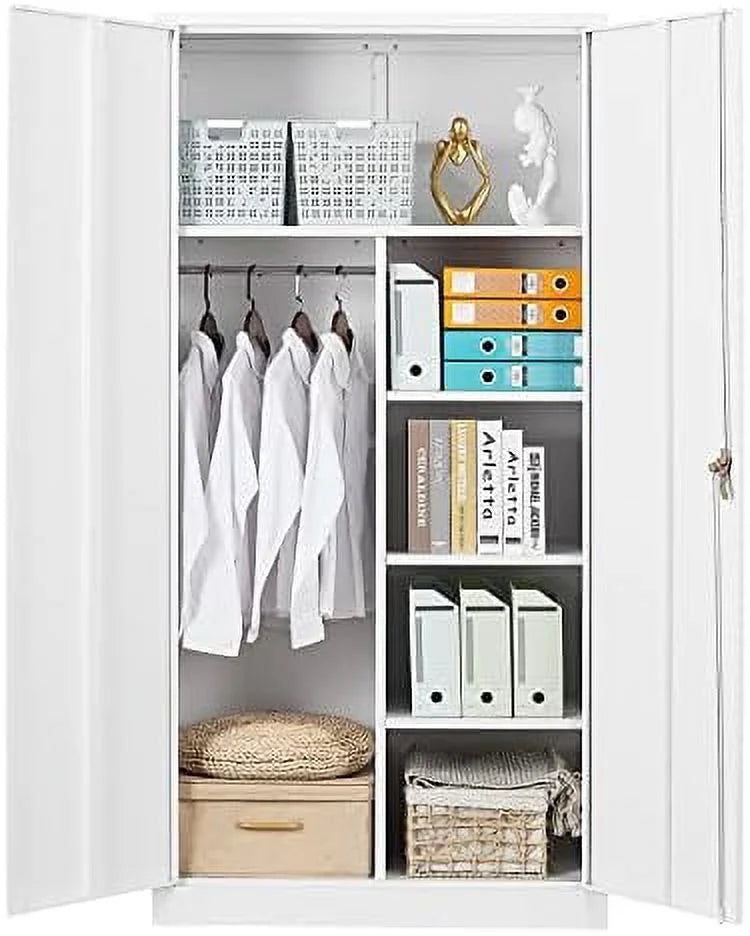 Lockable Metal Lateral File Cabinet with Drawer D594