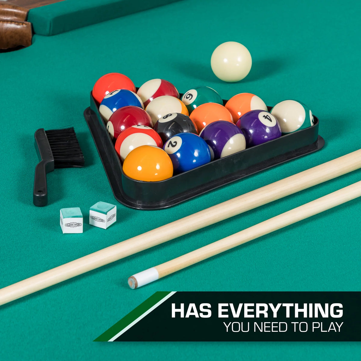 87" Green Billiard Pool Table X616