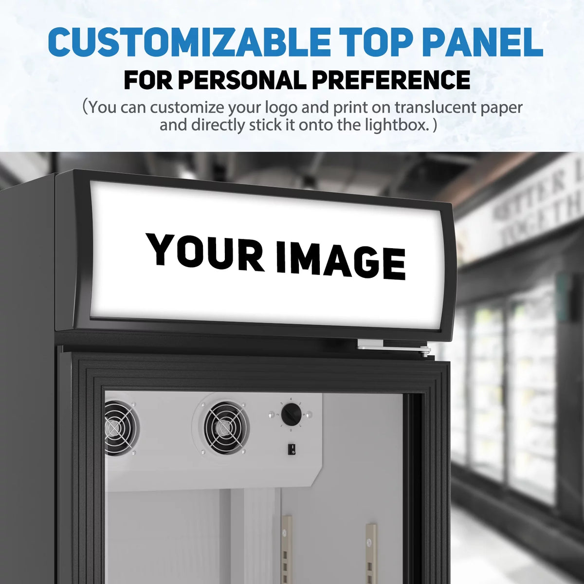 24" Commercial Glass Door Beverage Refrigerator with Adjustable Shelves T7308
