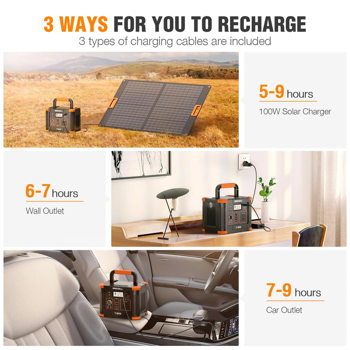 300W 288Wh Portable Power Station Z876