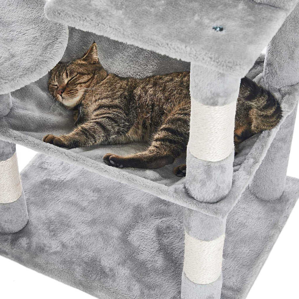 46.5 inches Multi-Level Cat Tree with Scratching Posts I222