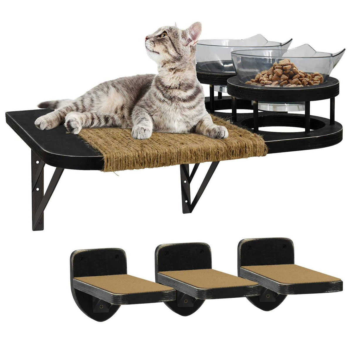 Cat Hammock Wall Shelves with 3 Steps G614