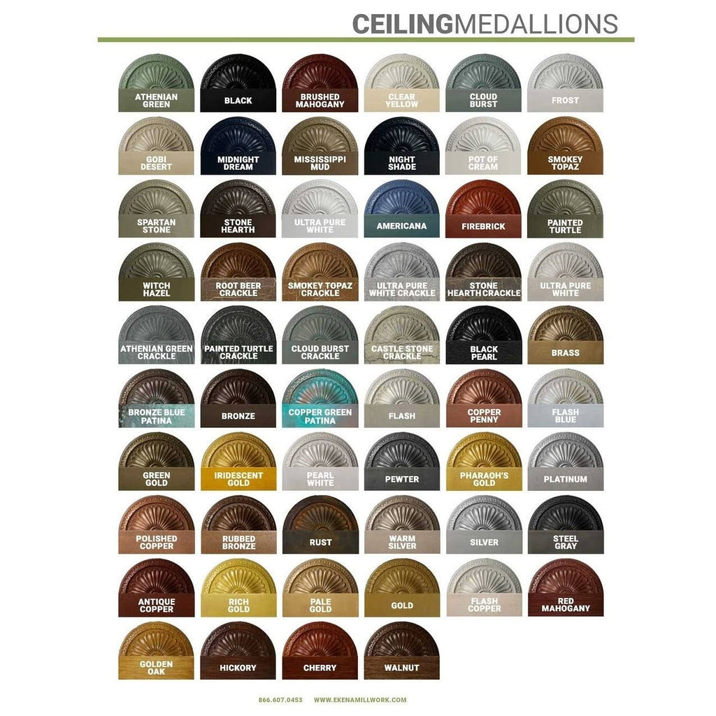 33 1/8x22OD x 3 1/2x22ID x 1 3/8x22P Ceiling Medallion O253