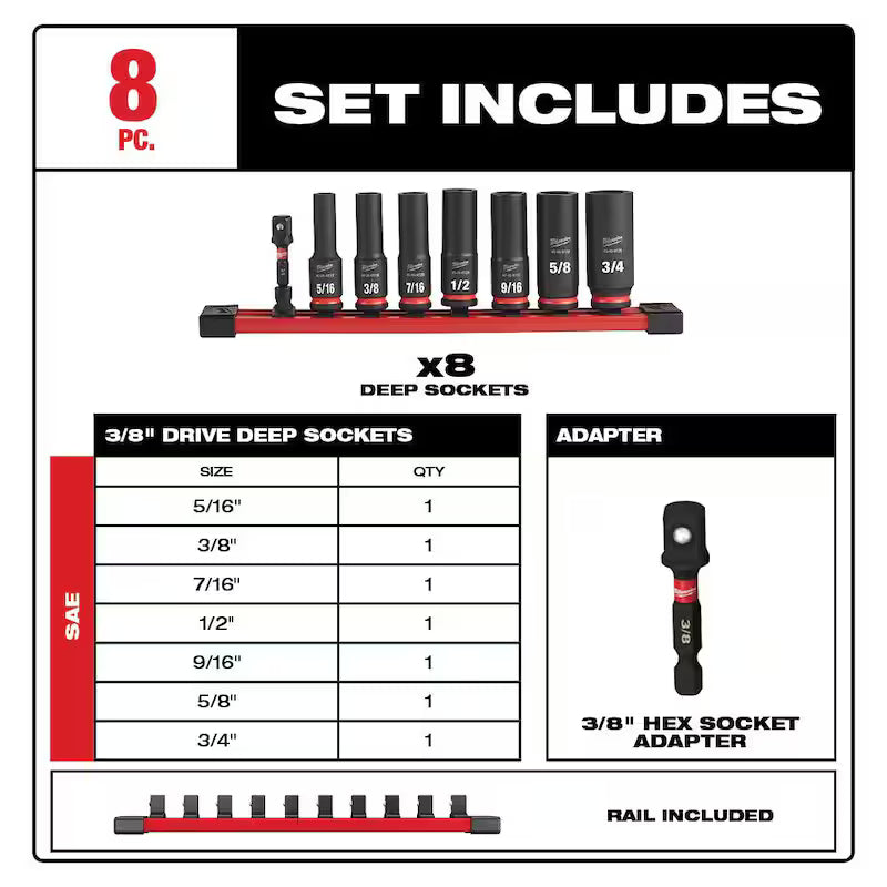 18V Brushless Cordless 1/2 in. Impact Wrench with Socket Set O84505