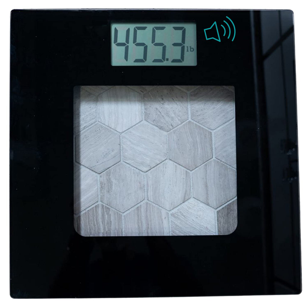 Pack of 2 Glass Digital Bathroom Scale F5881