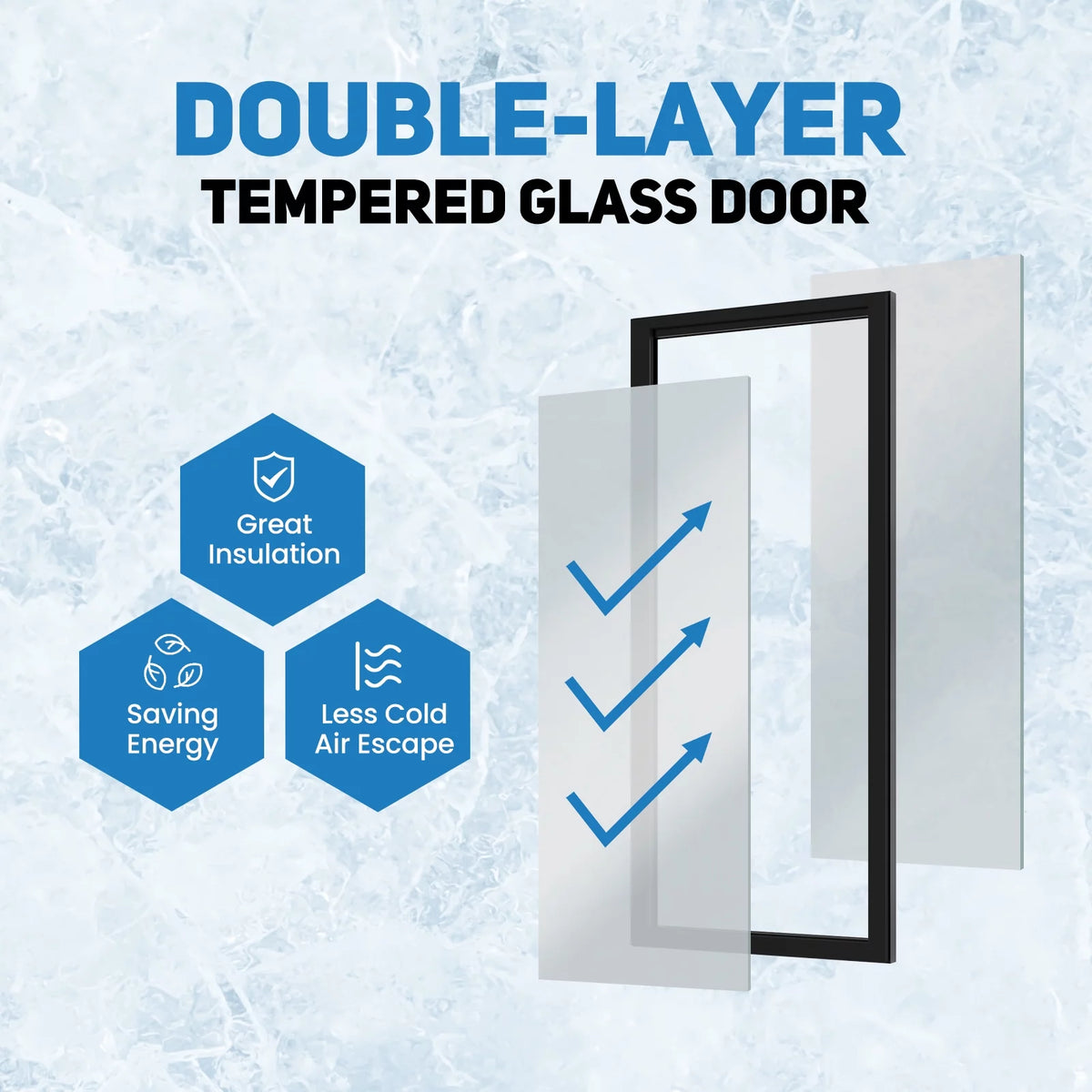 24" Commercial Glass Door Beverage Refrigerator with Adjustable Shelves T7308