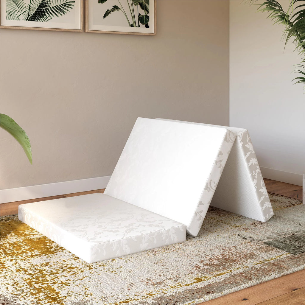 4-Inch Tri Folding Mattress with Carry Bag, Twin Size N4690