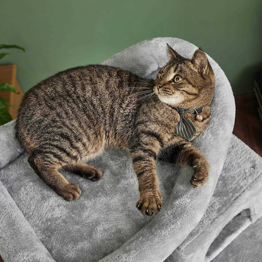 46.5 inches Multi-Level Cat Tree with Scratching Posts I222