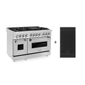 48 Stainless Steel Gas Burner Electric Oven with Griddle E801977