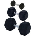 Rubber Encased Solid Hex Dumbbell D6333