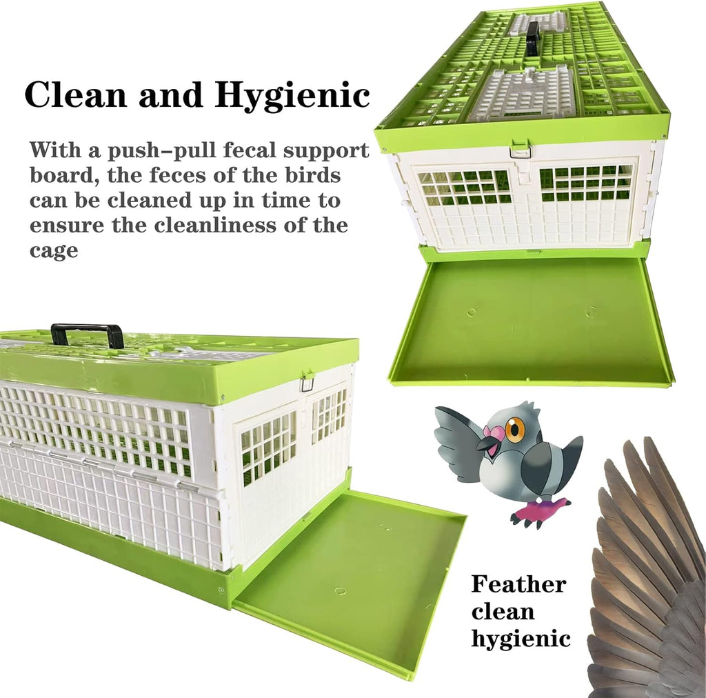 Plastic Folding Pigeon Cage 32in O660