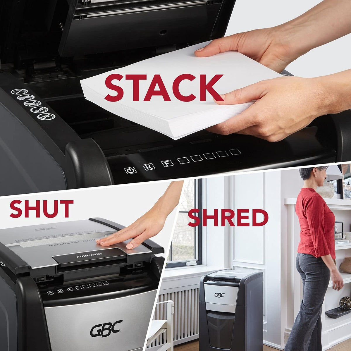 Auto Feed 230 Sheet Capacity Super Cross-Cut Paper Shredder L339
