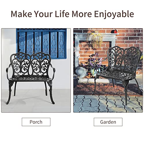 Outdoor Metal Bench D742