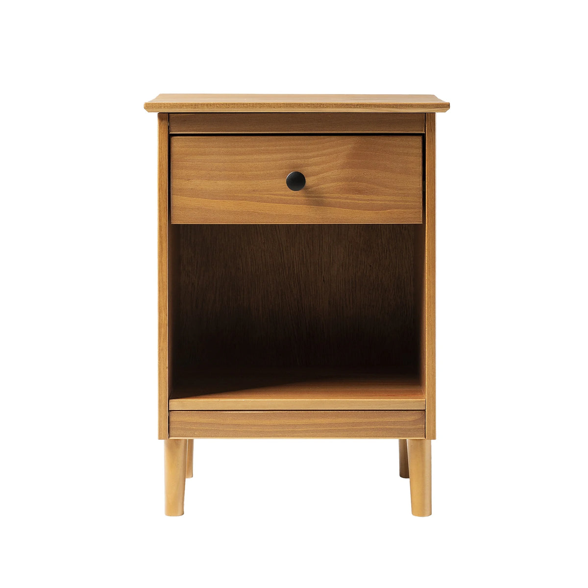 Caramel Mid-Century Nightstand V509166