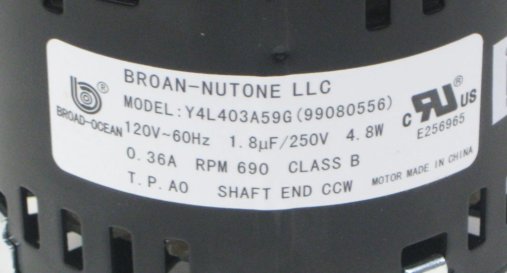 Bathroom Fan Motor N842