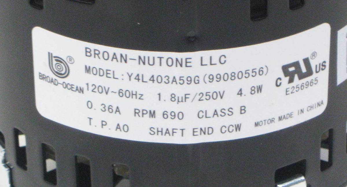 Bathroom Fan Motor N842