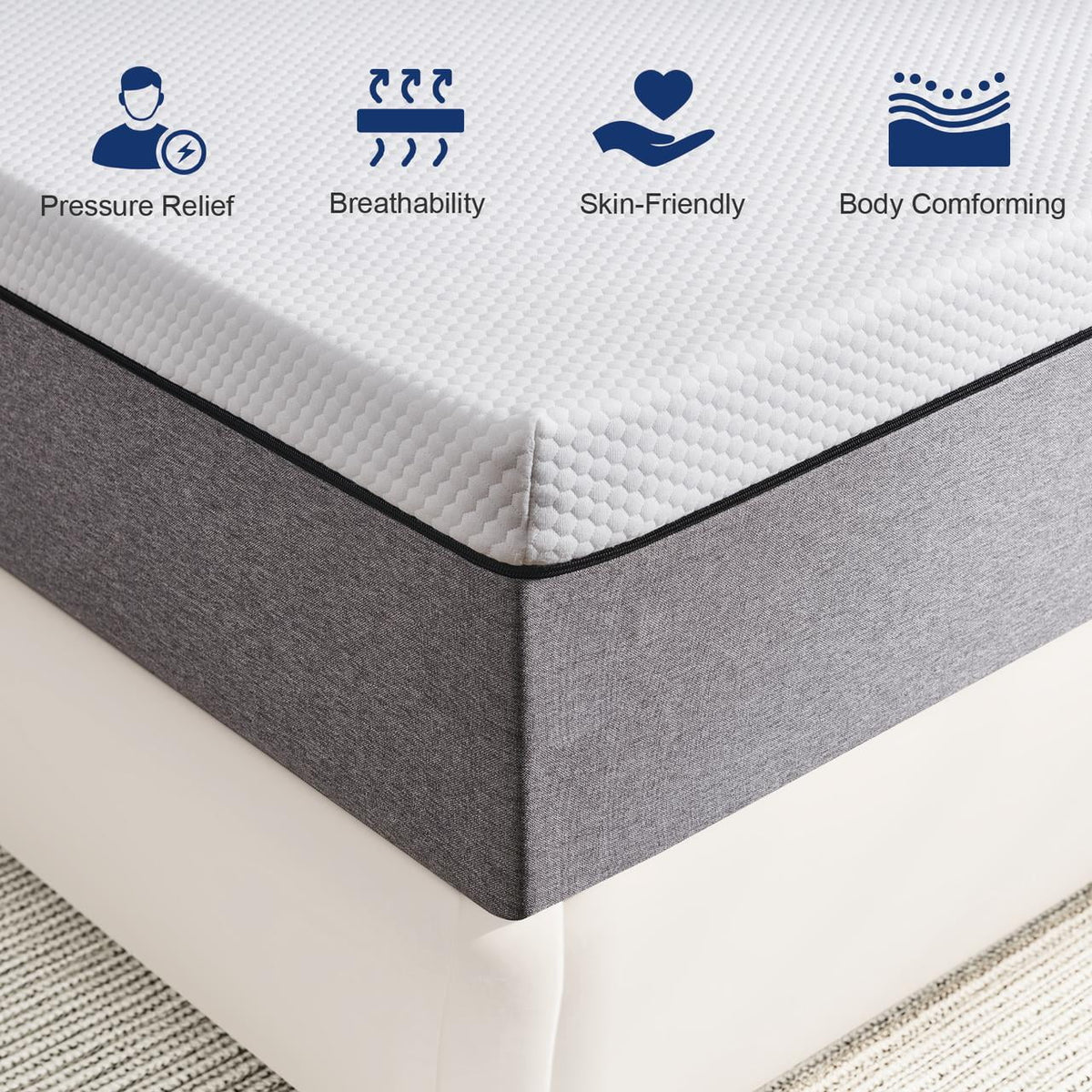 Queen 10 inch Gel Memory Foam Mattress L20817