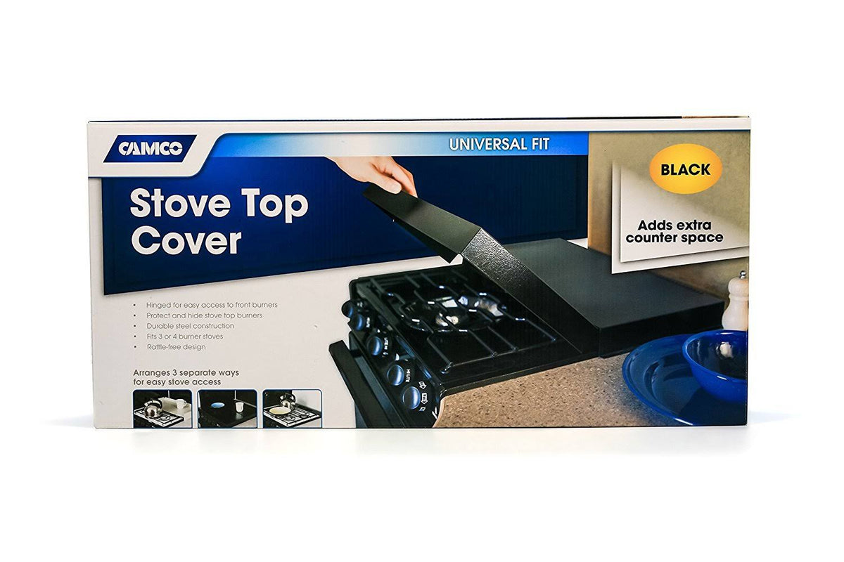 Black Universal Fit Stove Top Cover I136