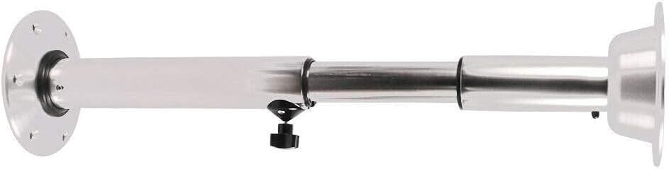 Aluminum Table Pedestal Stand Base 22-28Inch Adjustable Heights Q83576