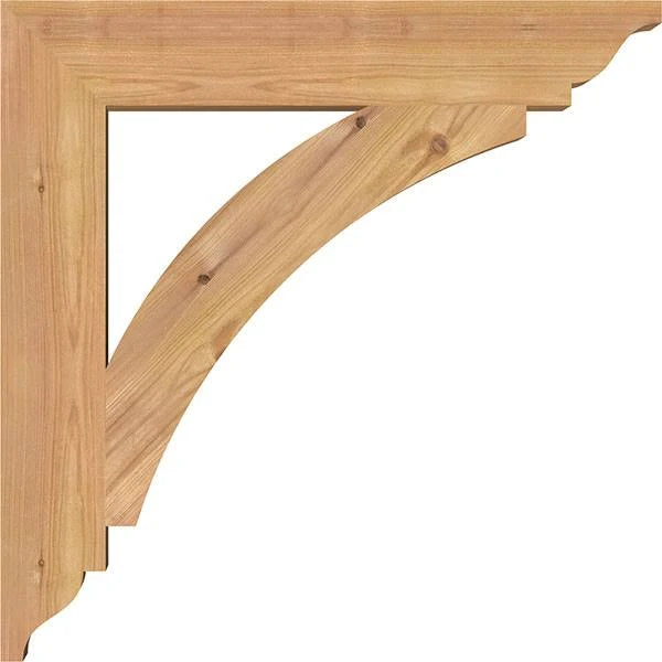 Western Red Cedar Traditional Smooth Bracket O468
