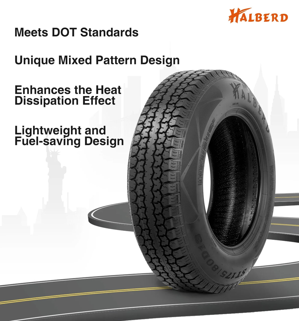 ST175/80D13 Trailer Tire Load Range C L5092