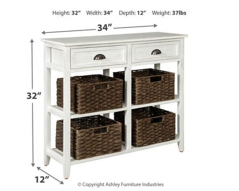 White Sofa/Console Table P949