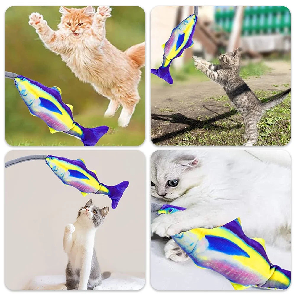 Wiggle Fish Catnip Plush Cat Toy R792