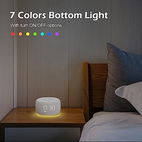 White Noise Machine with 18 Soothing Sounds, 7 Night Light, Sleep Timer K26400