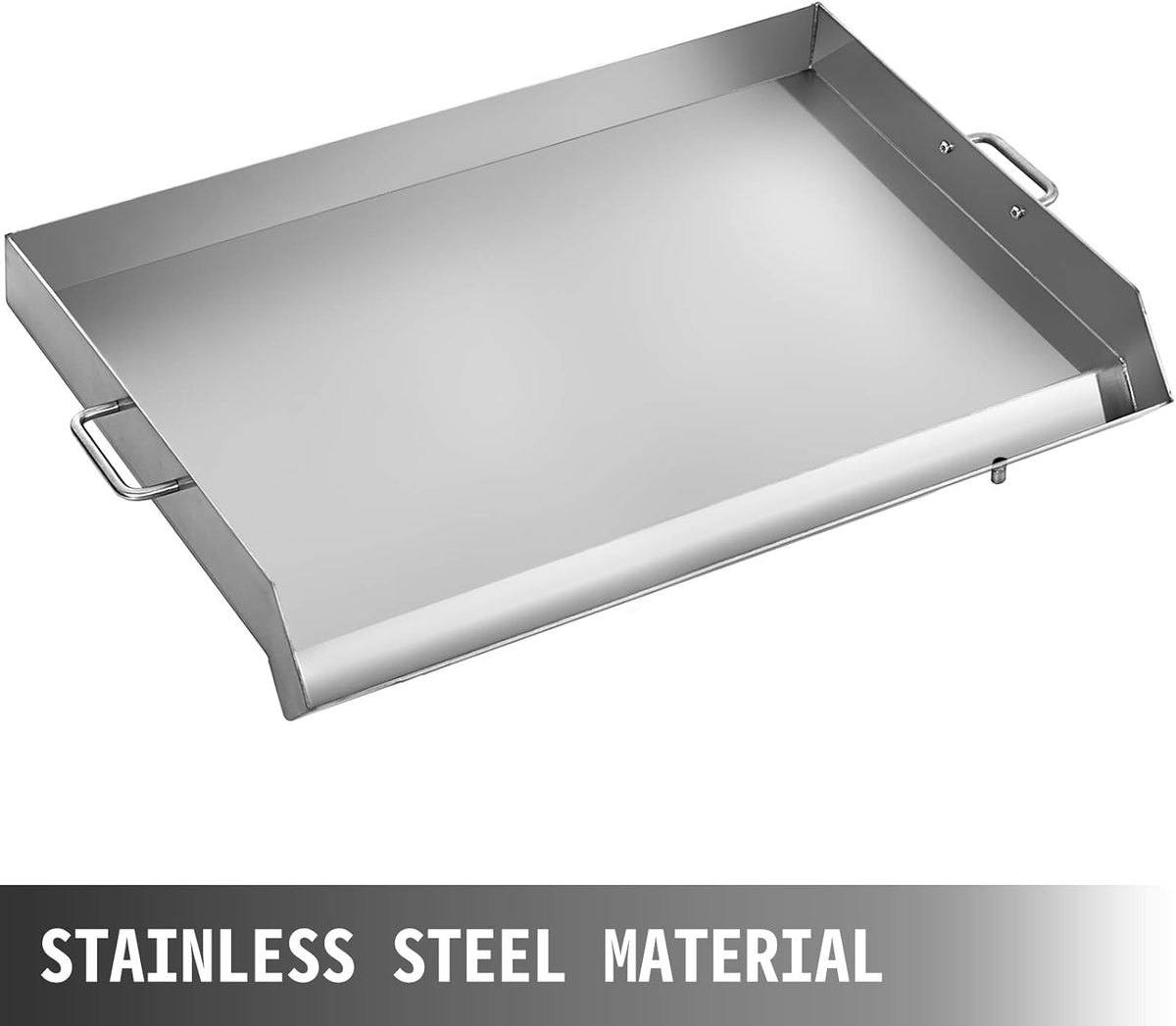 Stainless Steel Griddle, 32 X 17 Flat Top Rectangular Plate J97521