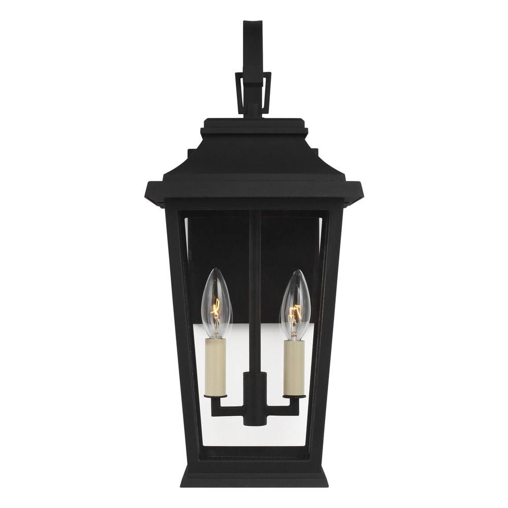 1 Light Textured Black Outdoor Wall Lantern N160