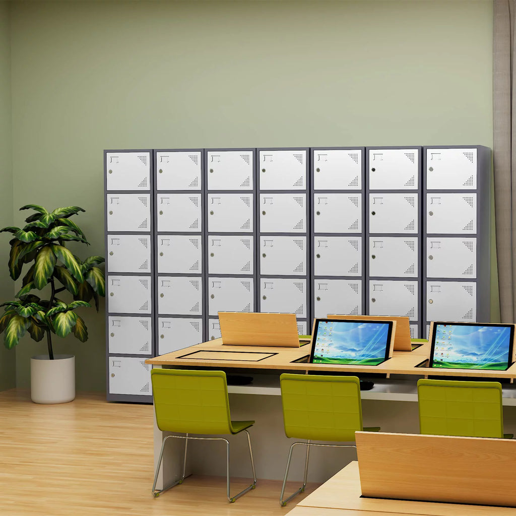 Metal Locker with 6 Doors W492