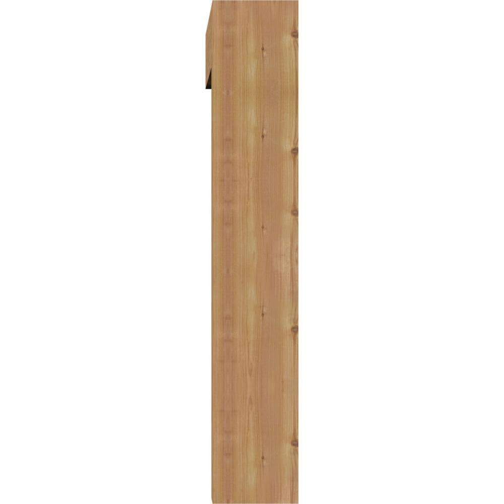 Thorton Block Smooth Bracket with Offset Brace, Western Red Cedar D39089