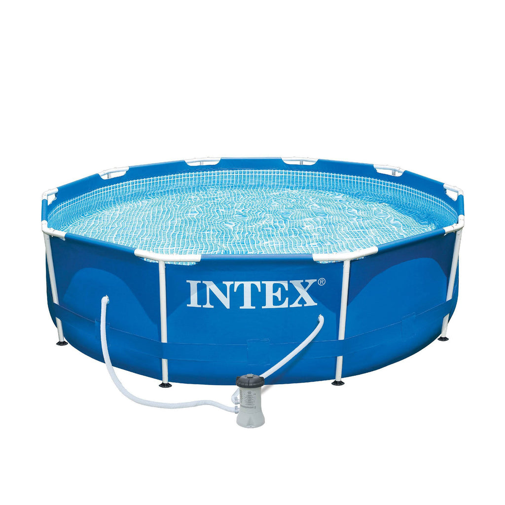 Round Frame Pool with Filter Pump and Vinyl Cover T989791