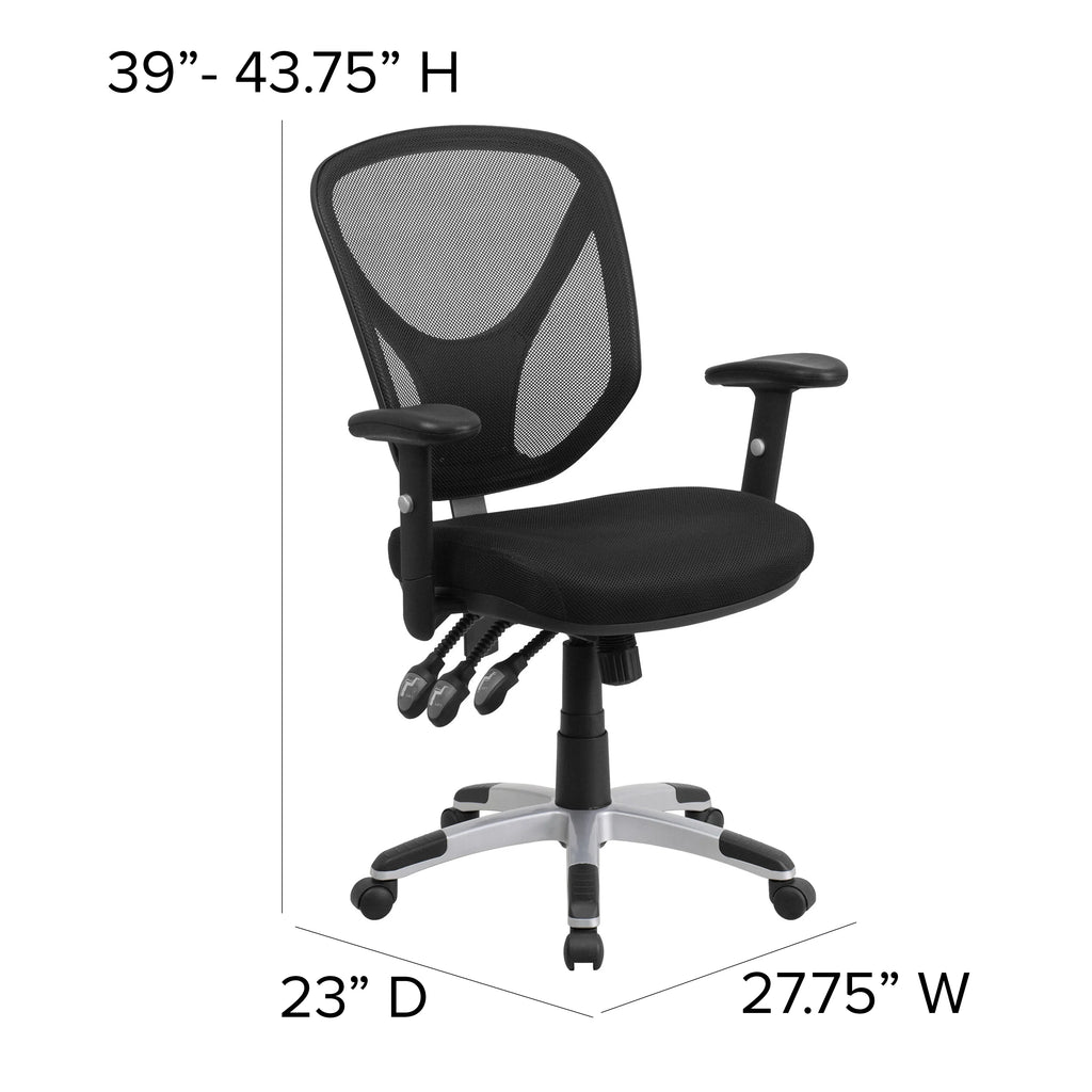 Black Mesh Ergonomic Task Office Chair Y193610