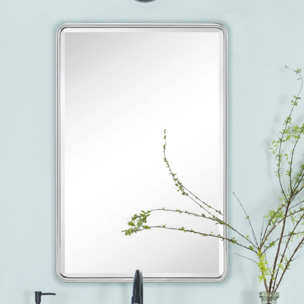 Recessed Metal Bathroom Medicine Cabinet with Mirror 24" x 16" V162601