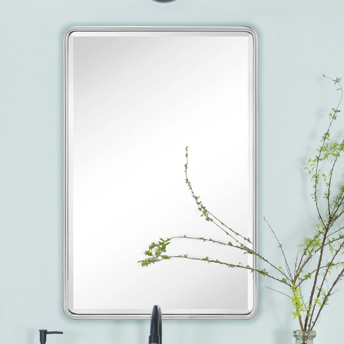 Recessed Metal Bathroom Medicine Cabinet with Mirror 24" x 16" V162601