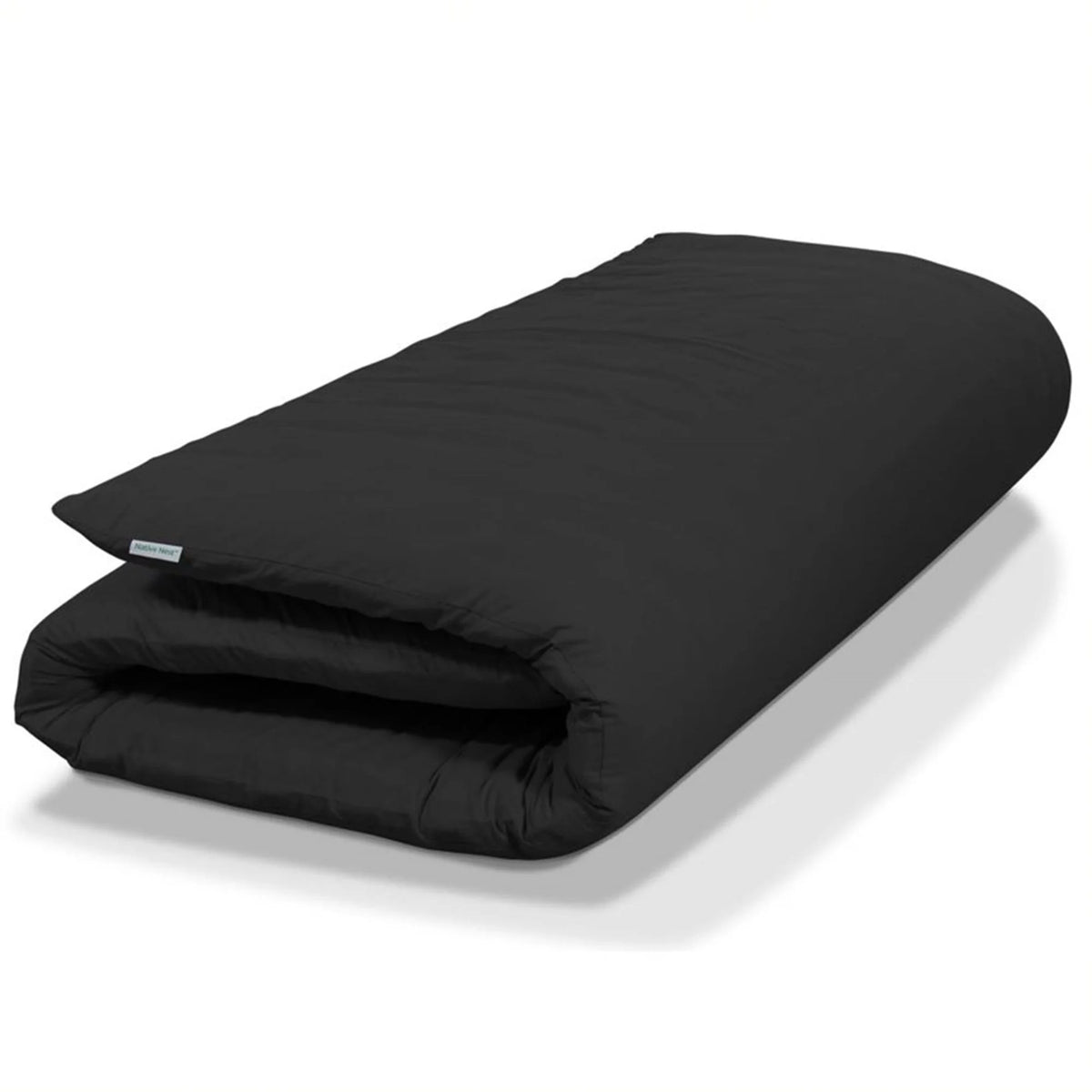 Japanese Foldable Floor Mattress Queen Black N965