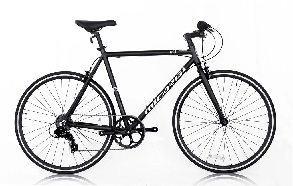 White 53 cm Aluminum 700C Road Bike C589