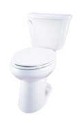White Two-Piece Elongated Ergoheight Toilet Q5126