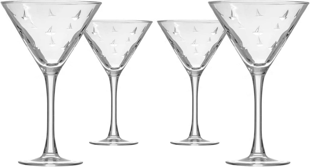 Set Of 4 Stemmed 10 Ounce Martini Glasses B6225
