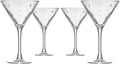 Set Of 4 Stemmed 10 Ounce Martini Glasses B6225