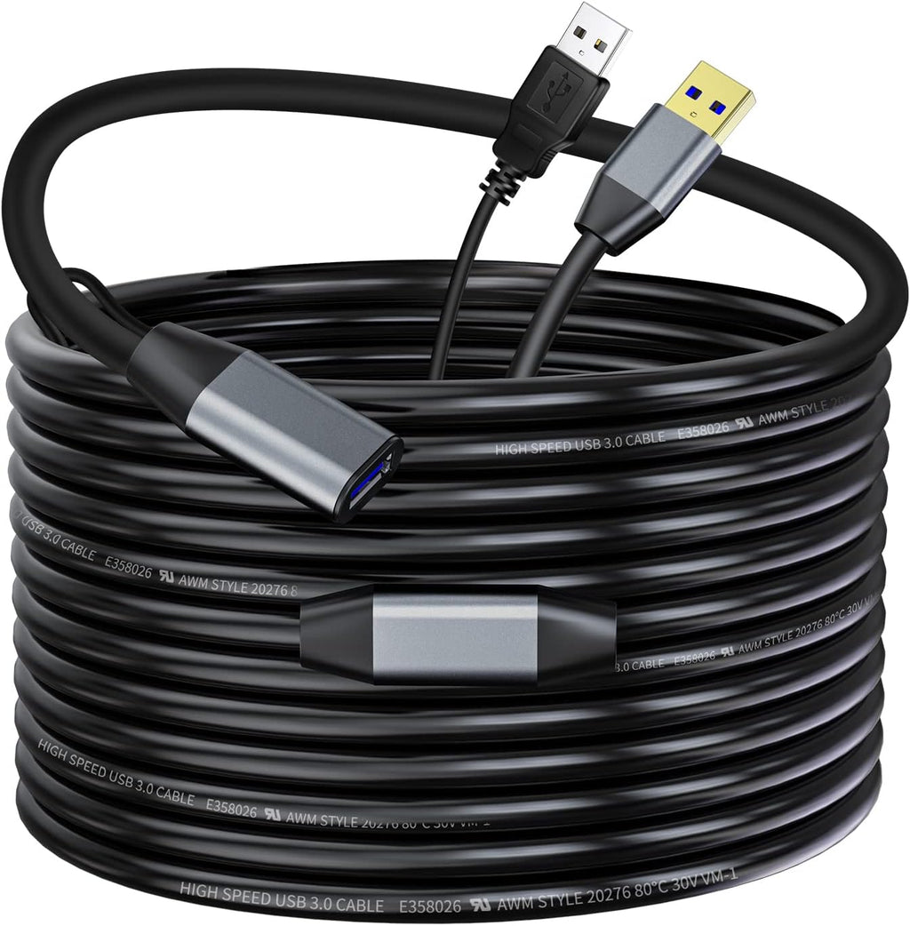 USB 2.0 Type A Male to A Female Active Repeater Extension Cable 65ft Z99708