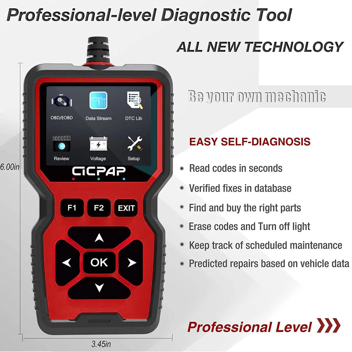 OBD2 Scanner Diagnostic Tool Car Code Reader U84409