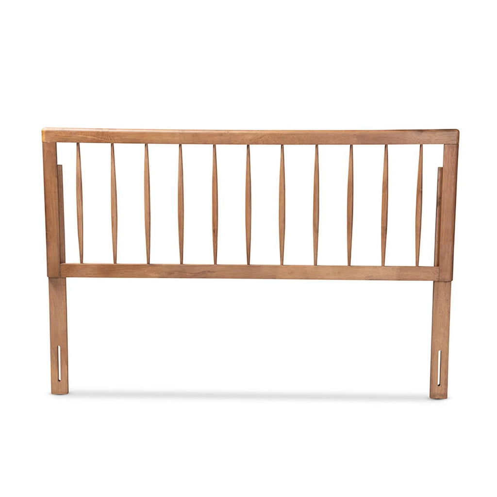 Ash Walnut Finished Wood King Size Headboard Y689