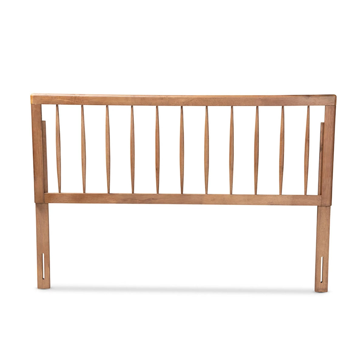 Ash Walnut Finished Wood King Size Headboard Y689