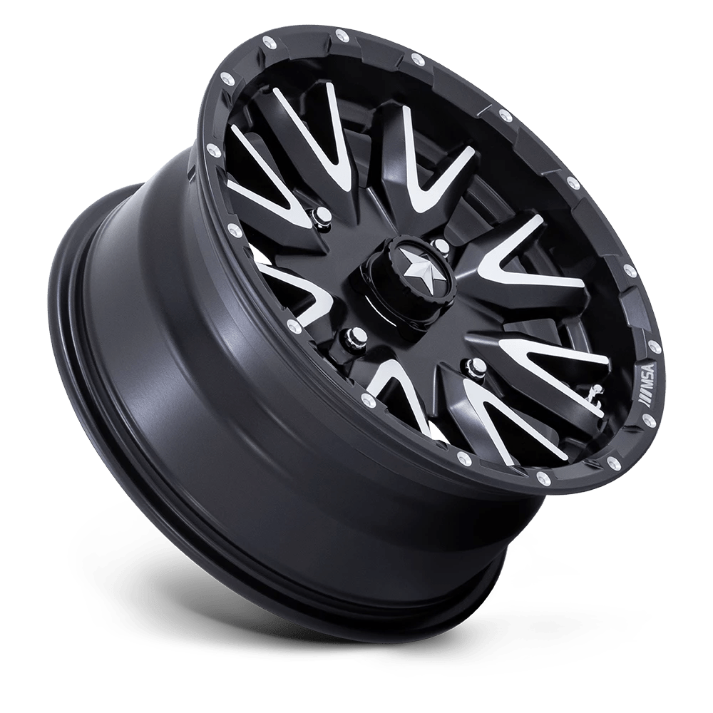 Matte Black Machined 14x7 Wheel 4x110 T225299