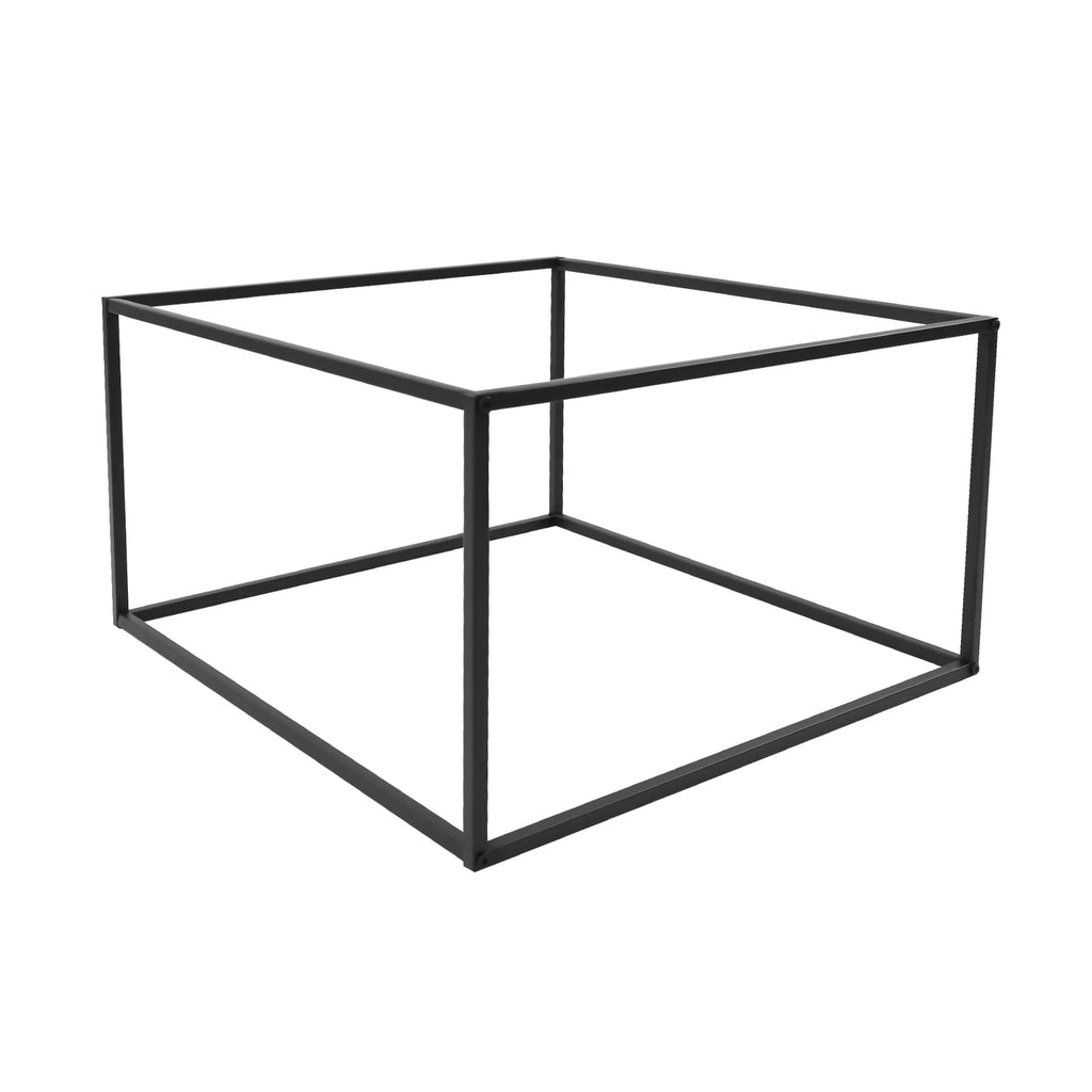 Black Metal Tray End Table Y730